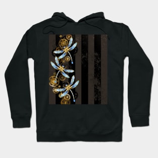 Design with Mechanical Dragonflies ( Steampunk ) Hoodie